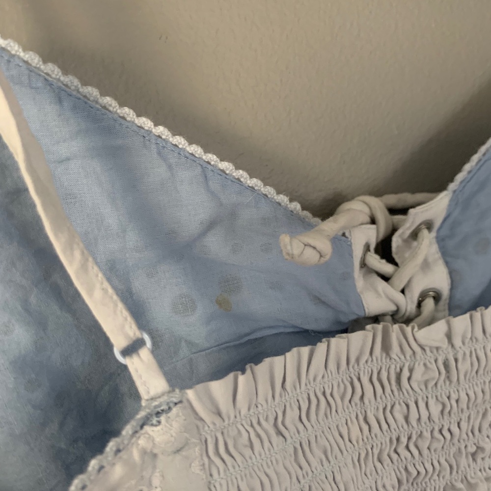 Baby Blue Aerie Cropped Tank - Picture 4 of 4